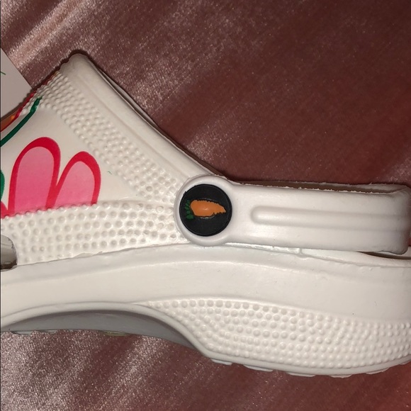 Veggies Gator Big Flower Women White Size 6 - Picture 8 of 8